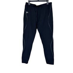 MEN'S UNDER ARMOUR FITTED COLDGEAR BLACK LEGGINGS PANTS - XL